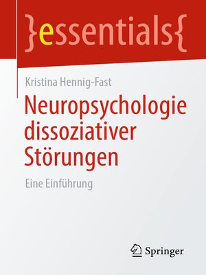 cover image of Neuropsychologie dissoziativer Störungen